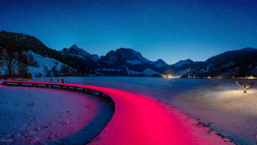 Bridge in Schwarzsee