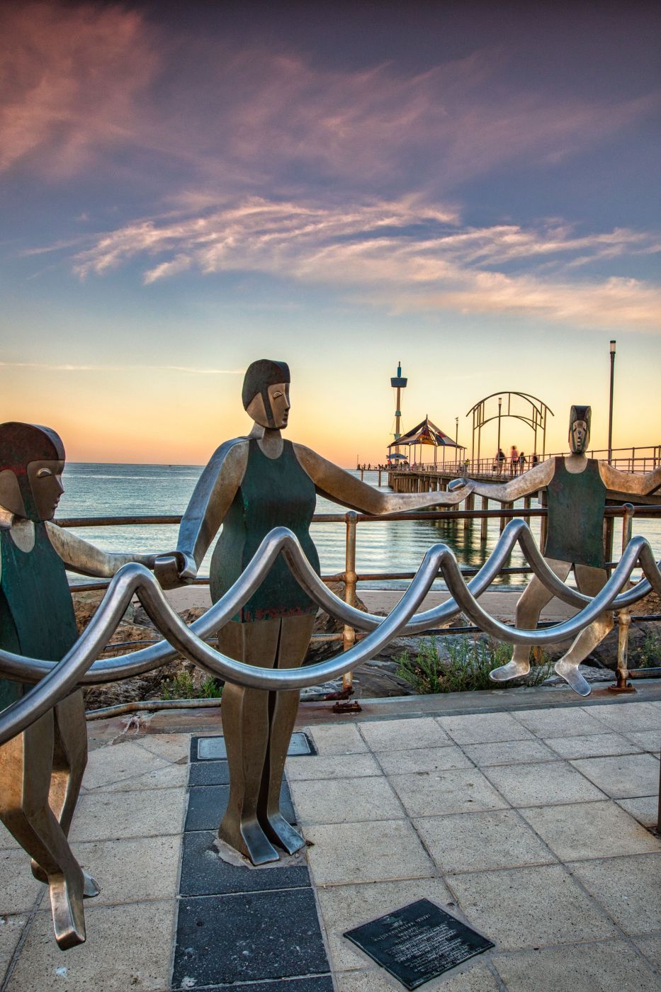 Statue of Life Savers, Adelaide, Australia
