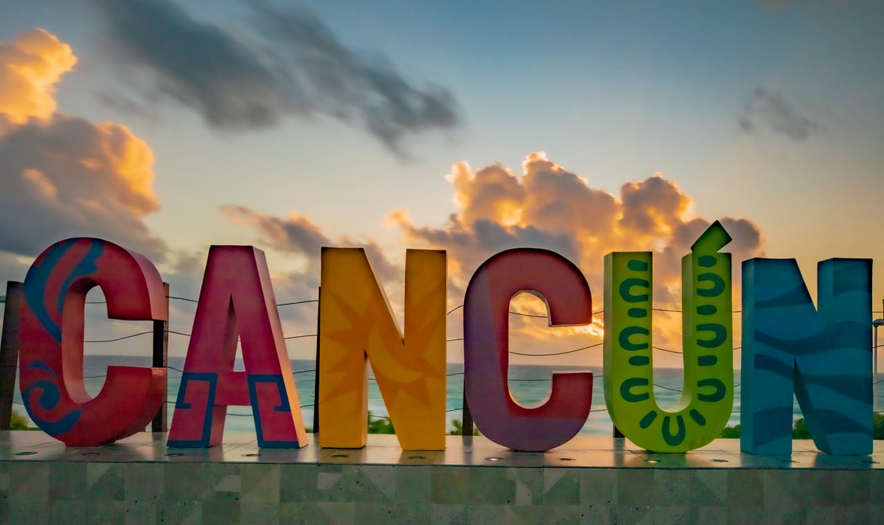 Cancun Sign, Mexico