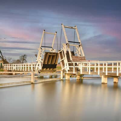 drawbridge Kinderdijk, Netherlands