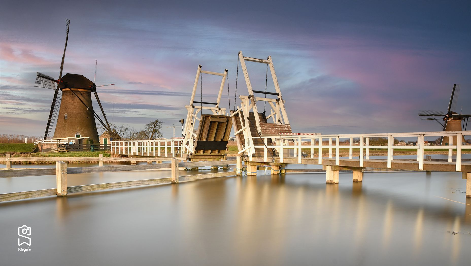 Bridge in Kinderdijk, Netherlands