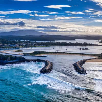 Entrance to the breakwater Narooma South Coast NSW, Australia