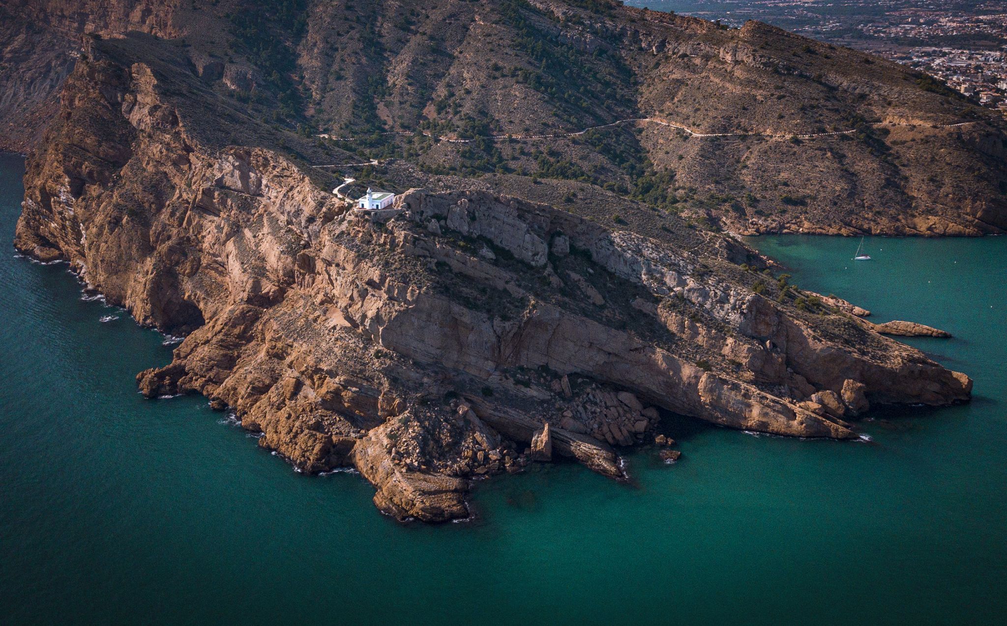 Faro de l'Abir  Clifftop Lighthouse, Spain