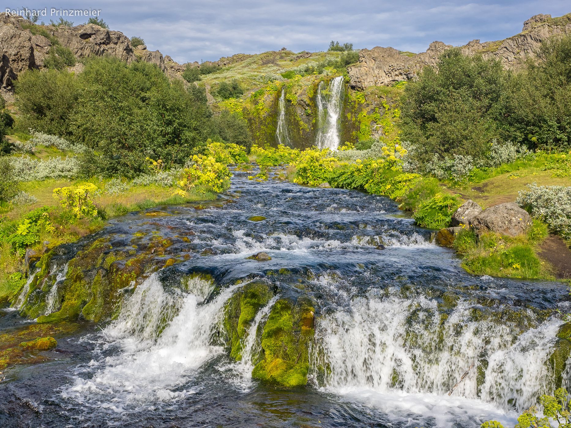 Gjain valley and waterfalls, Iceland