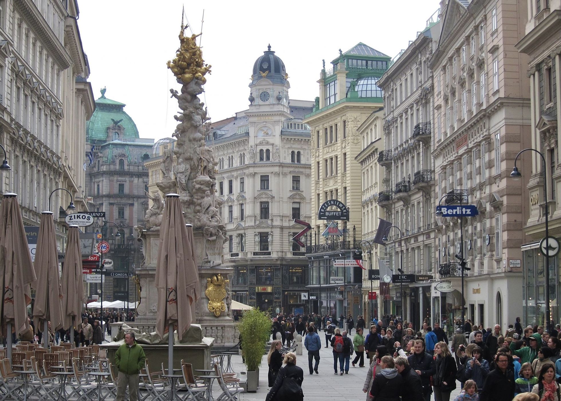 Graben Street (Pestsäule), Austria