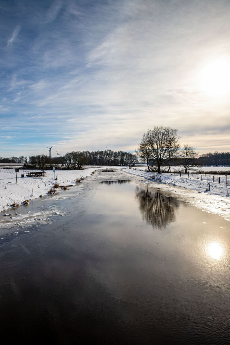 Hunte river near Rechtern, Germany