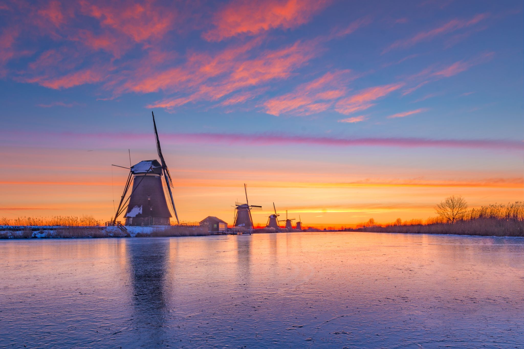 Windmills, Kinderdijk UNESCO World Heritage, Netherlands