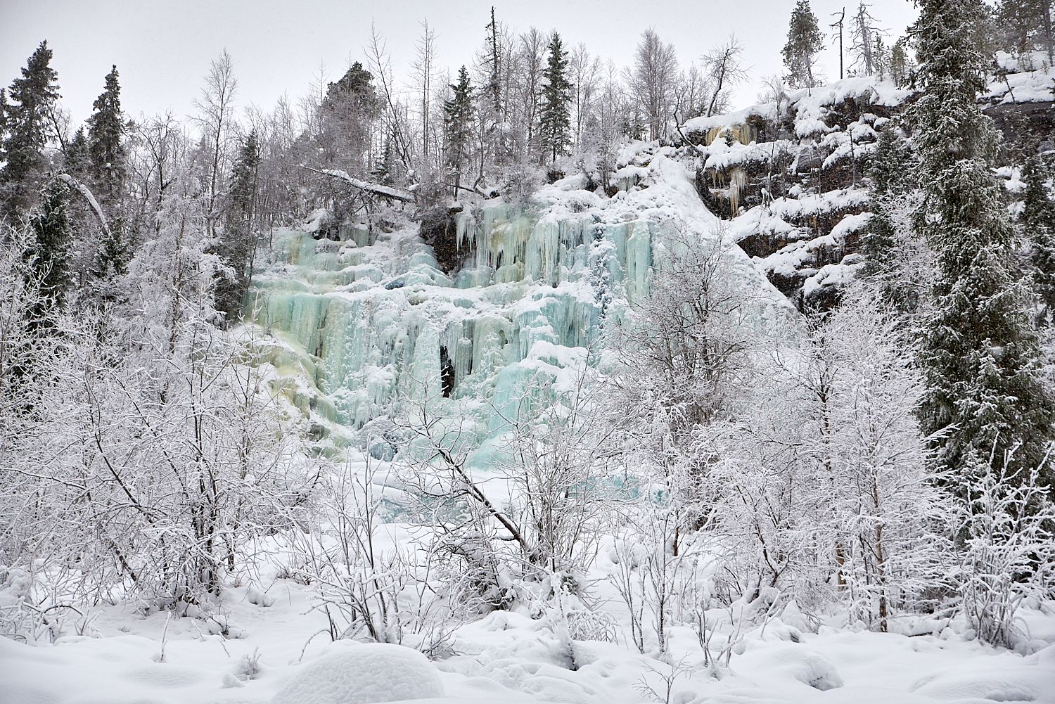 Korouoma waterfalls, Finland