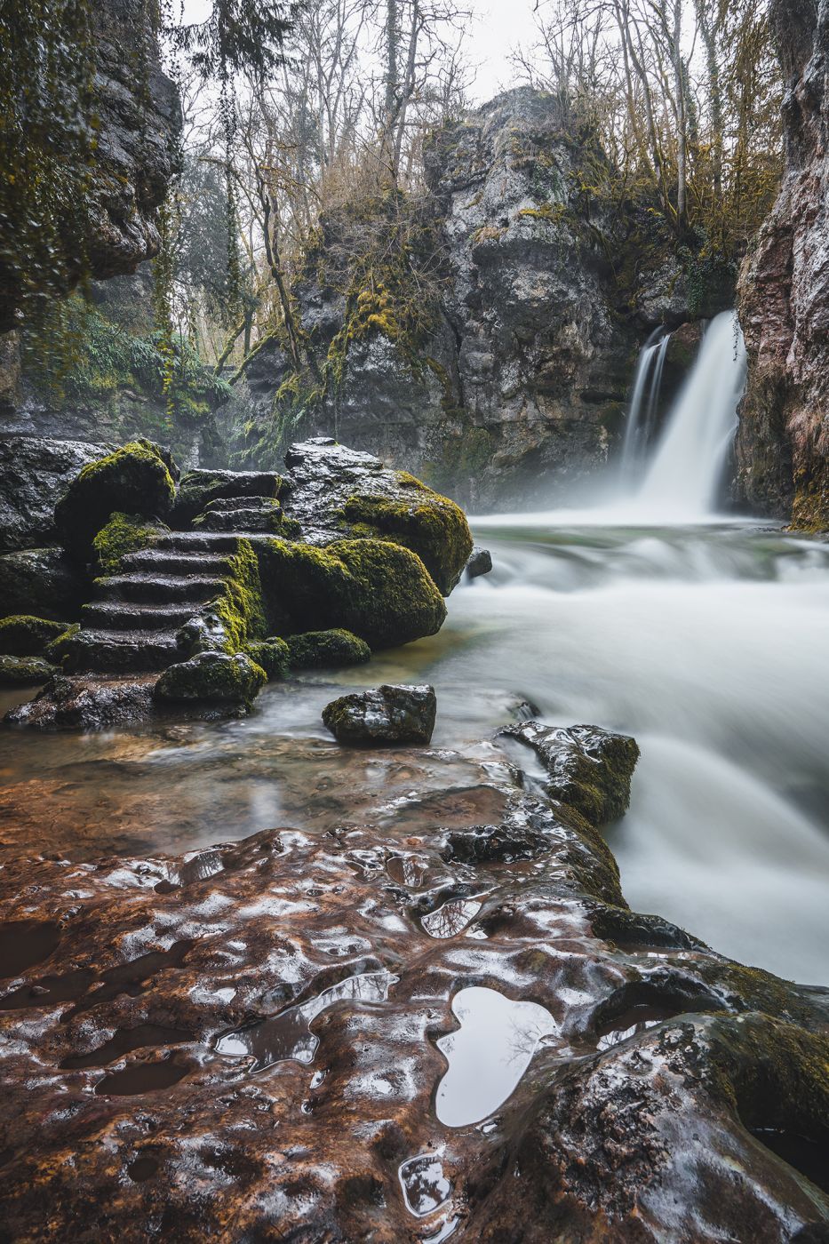 La Tine de Conflens, Switzerland