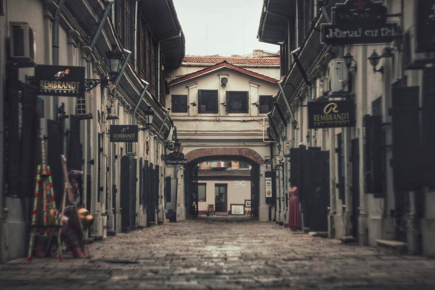 Linden Inn Street Bucharest (Old town), Romania