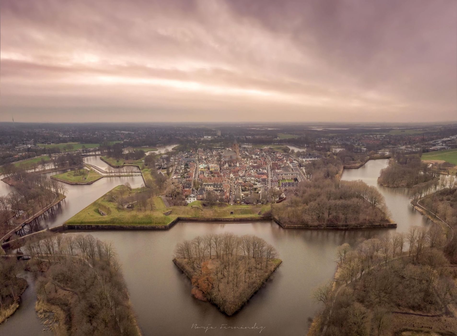 Naarden Aerial view, Netherlands