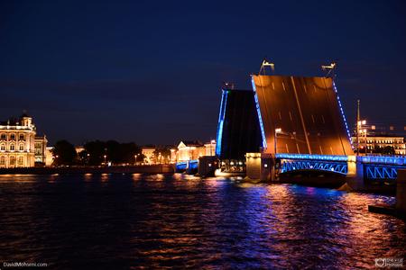 Palace bridge Saint Petersburg Russia