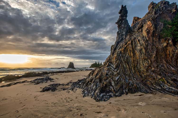 Patterned Rock Sunrise Glasshouse Rocks Narooma