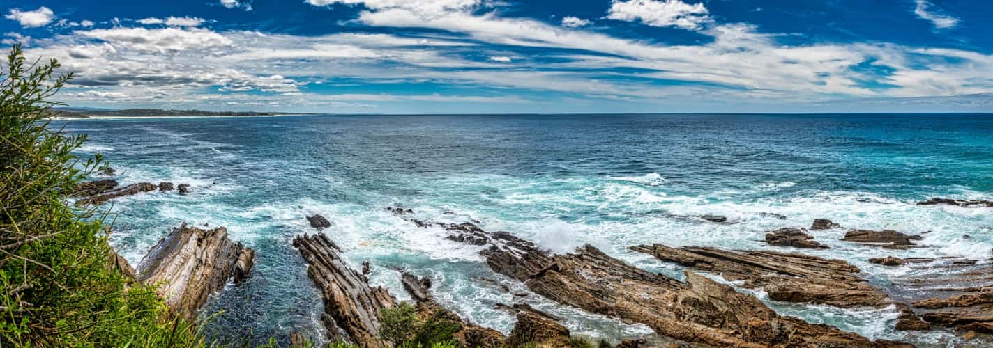 Potato Point Reef Pano Potato New South Wales
