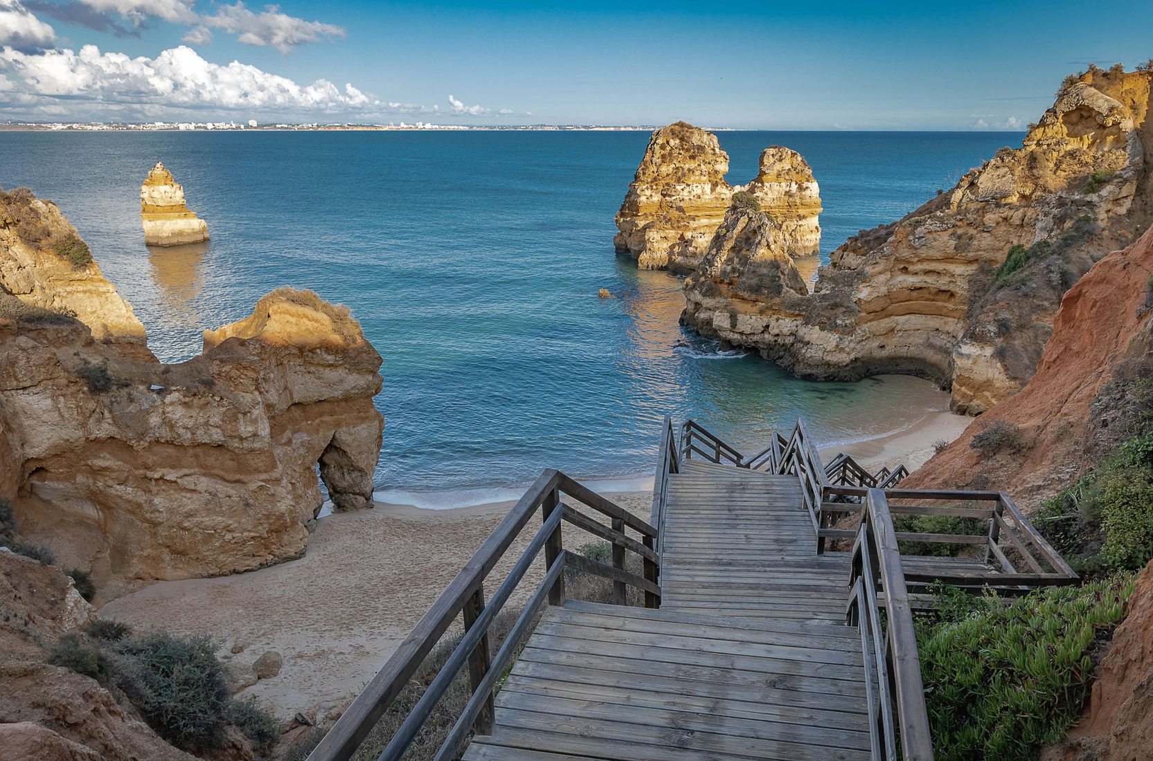 Praia do Camilo, Top view, Portugal