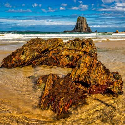 Rock formation Glasshouse Rocks Narooma, Australia