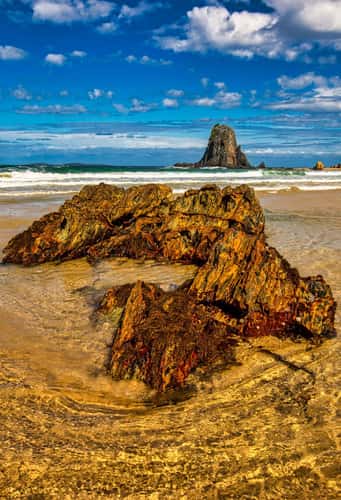 Rock formation Glasshouse Rocks Narooma