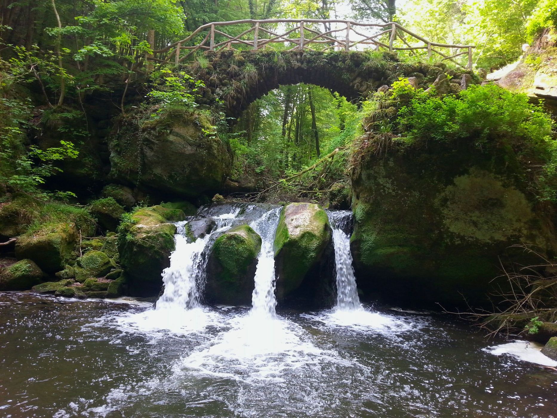Classic View of Schiessentümpel Cascade, Luxembourg