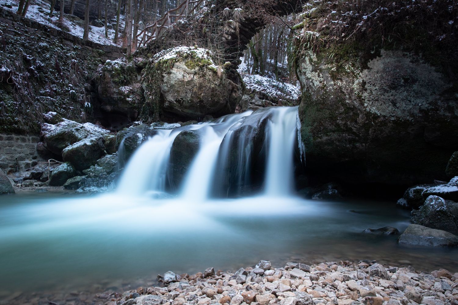 Classic View of Schiessentümpel Cascade, Luxembourg