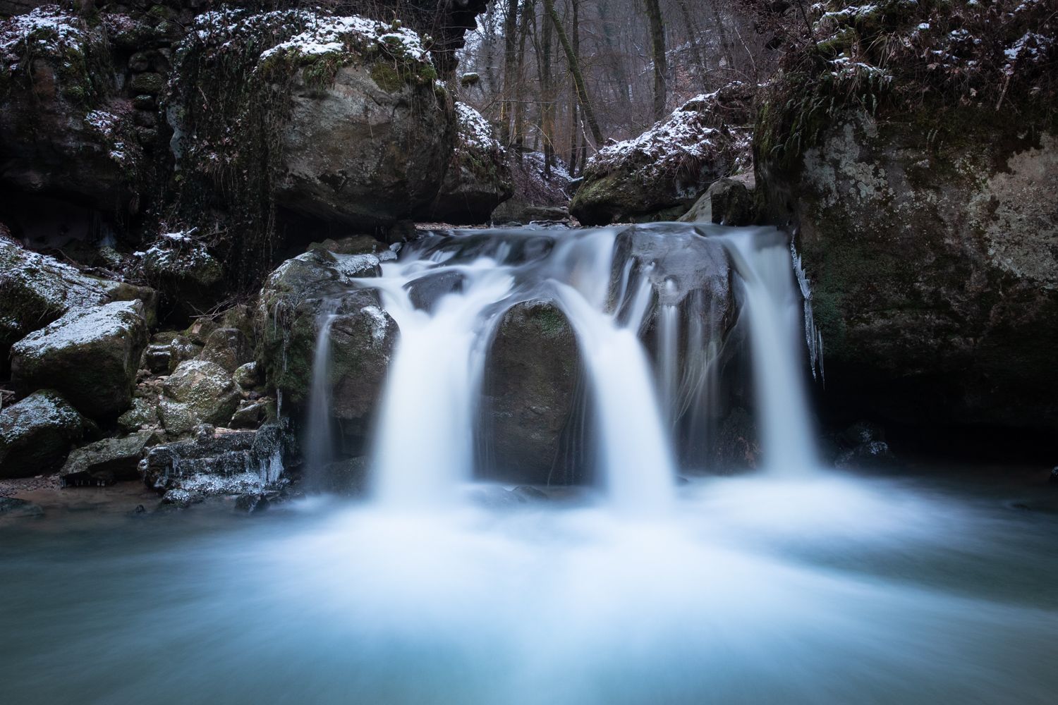 Classic View of Schiessentümpel Cascade, Luxembourg