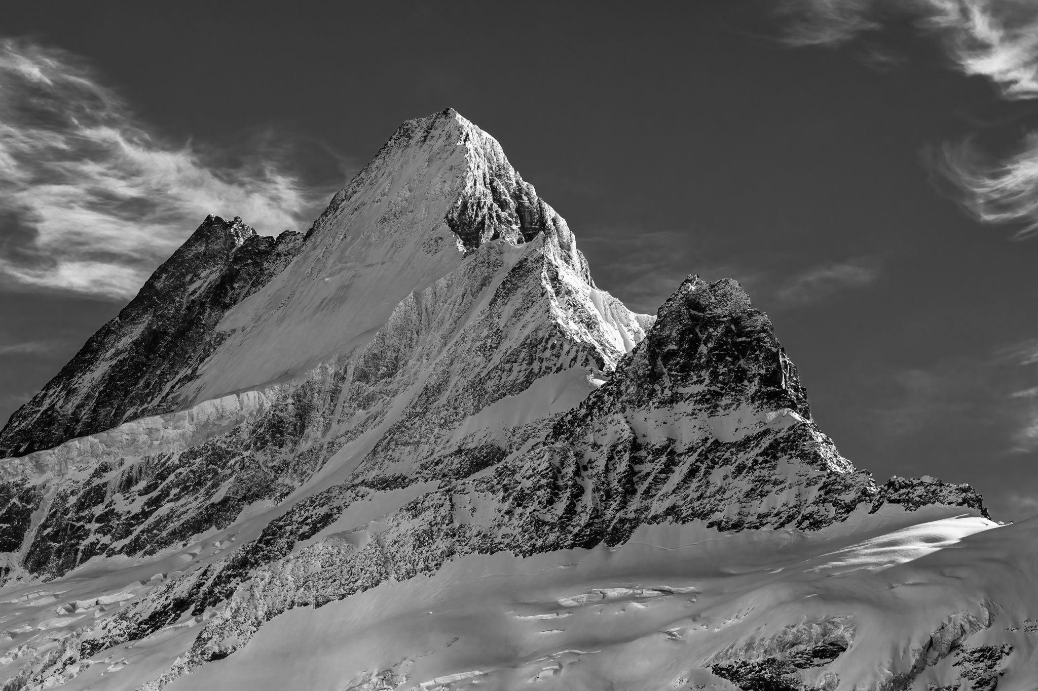 Schreckhorn from Grindelwald First, Switzerland