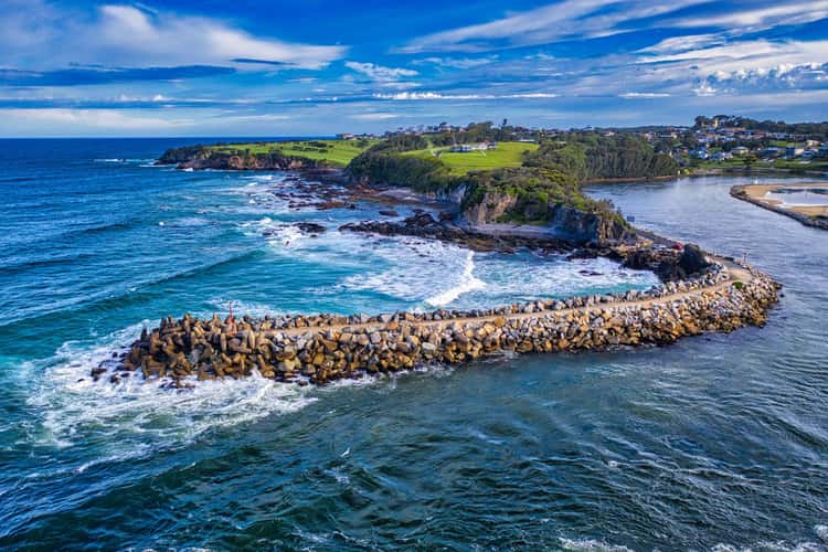 South entrance to the breakwater Narooma NSW