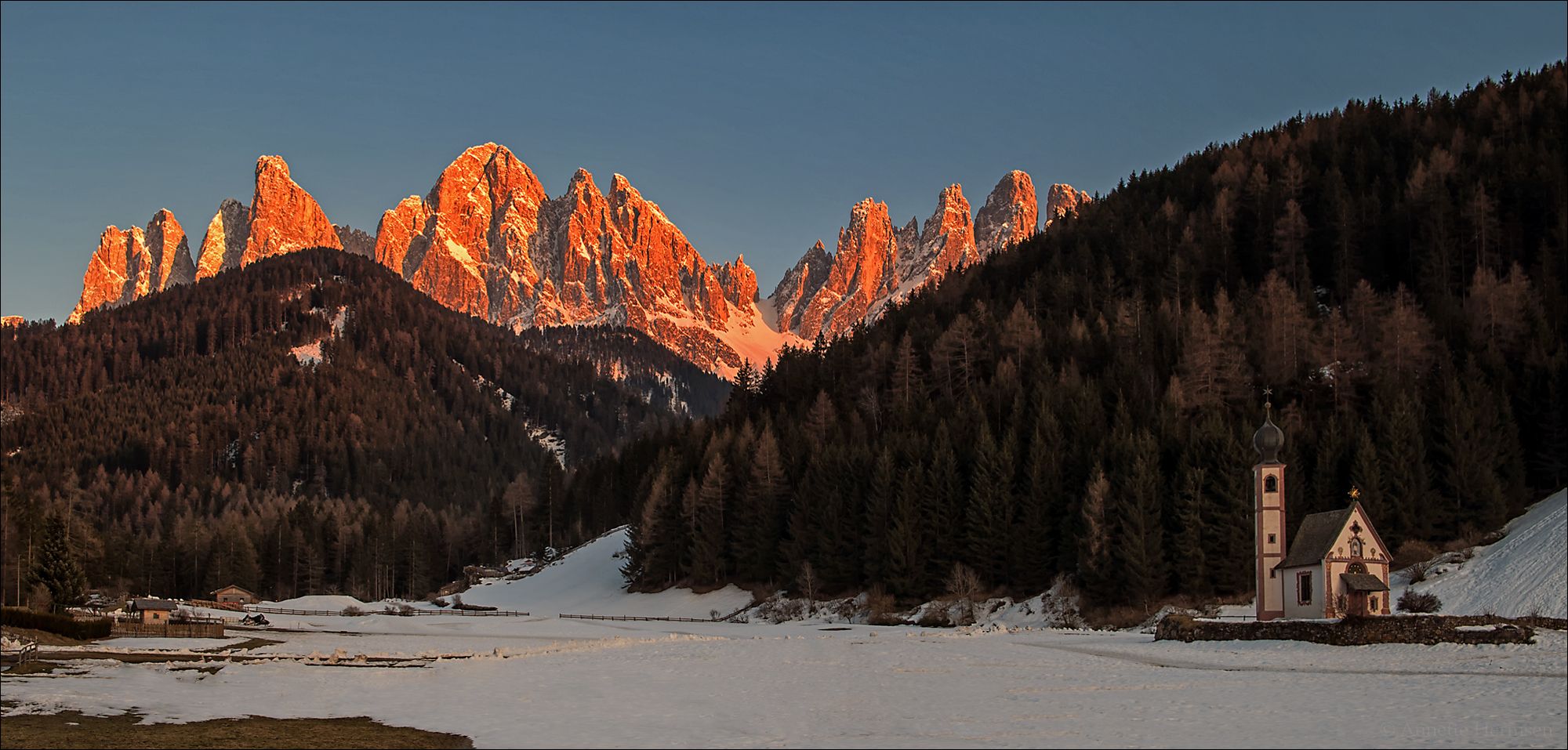 The Church of St. Johann in Ranui, Italy