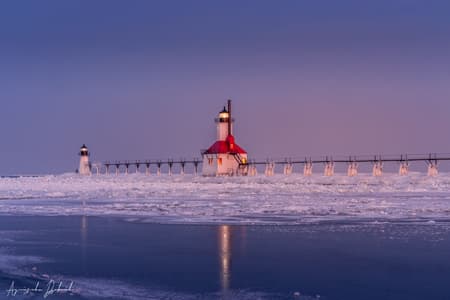 St Joseph North Pier Lighthouse, MI.