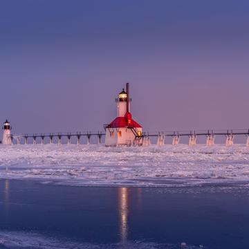 St Joseph North Pier Lighthouse, MI., USA