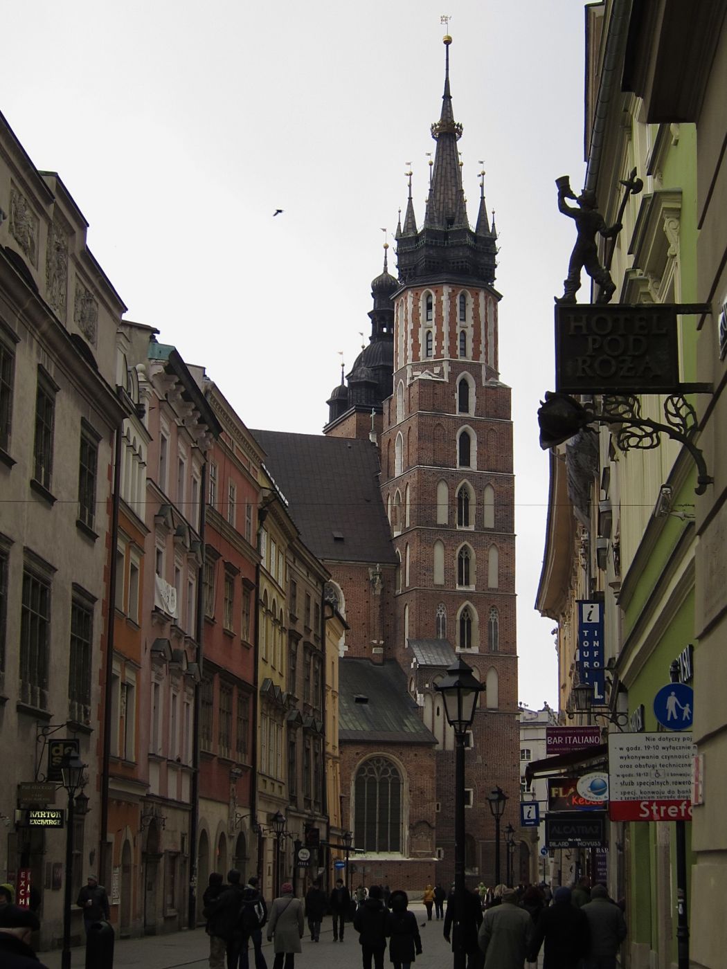 St. Mary's Basilica from Florianska, Poland