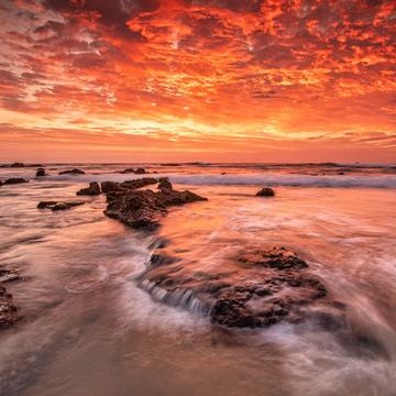 The bay is on fire Mystery Bay South Coast NSW, Australia