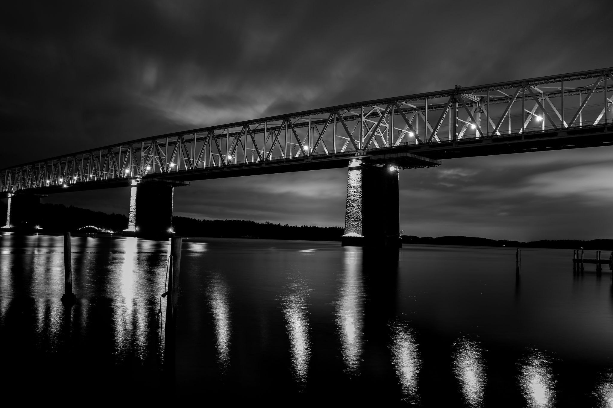 The old bridge of Lillebælt, Denmark
