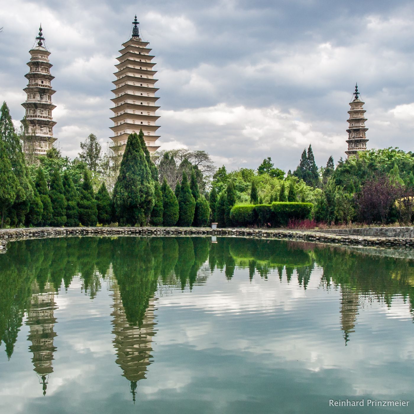 The Three Pagodas of Chong Sheng Temple, China