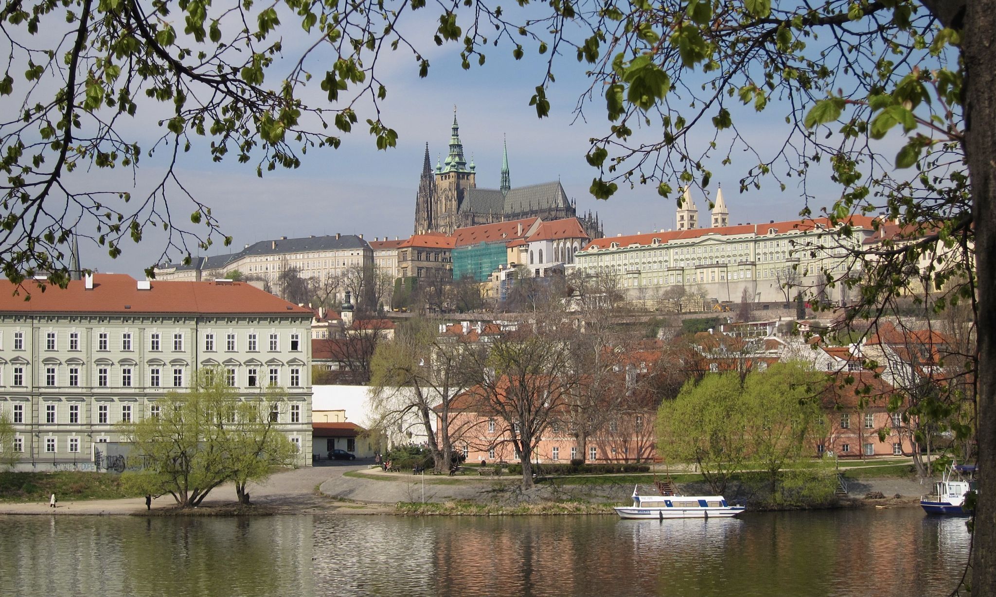 The Vltava and the castle, Czech Republic