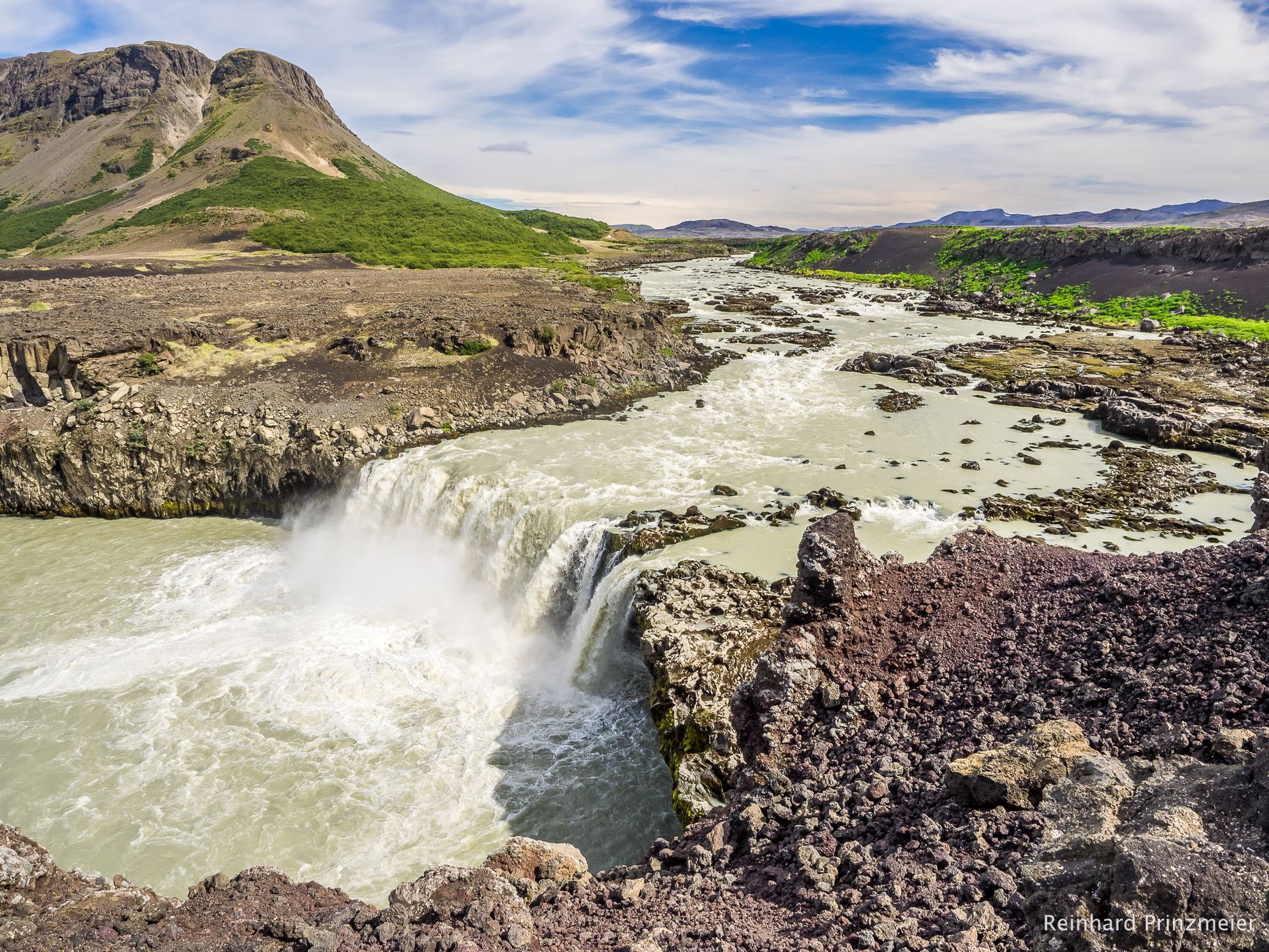 Þjófafoss and Búrfell volcano, Iceland
