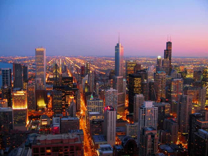 view from John Hancock building