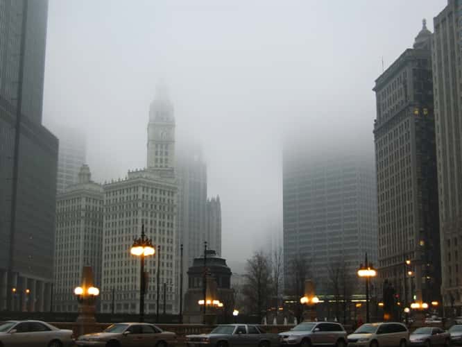 Wabash Avenue Bridge and Trump Tower