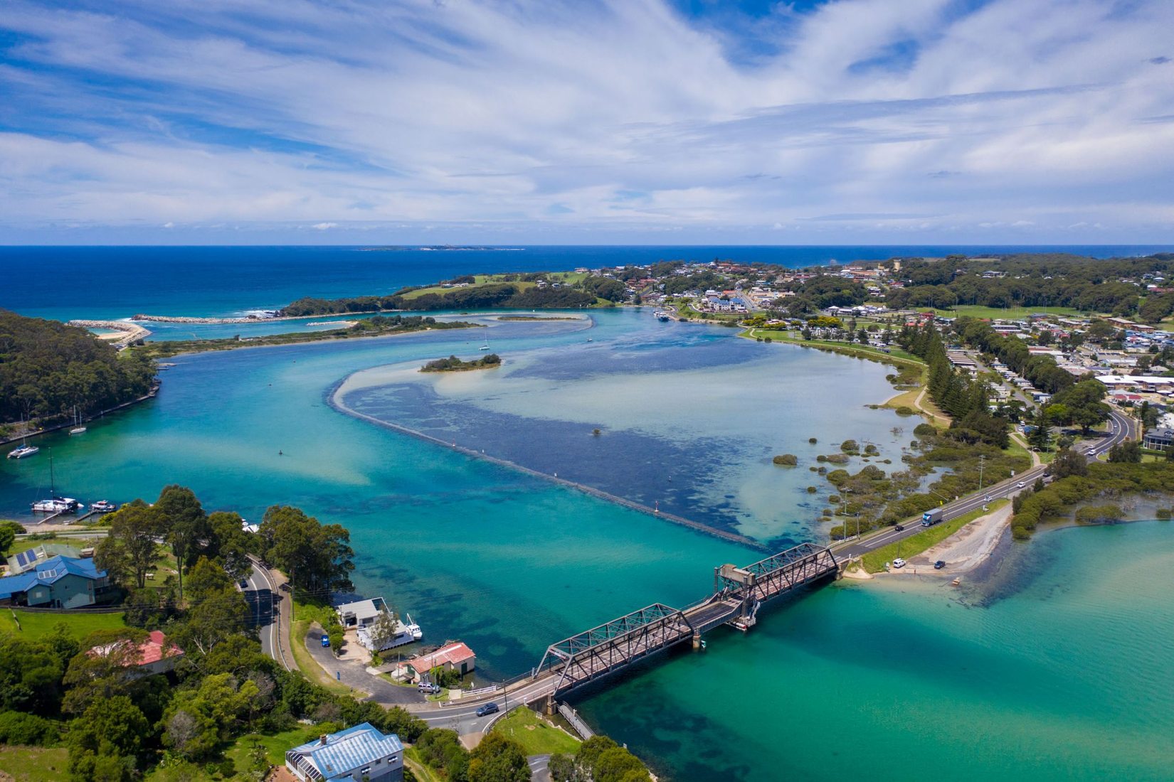 Wagonga Inlet & Bridge Narooma New South Wales, Australia