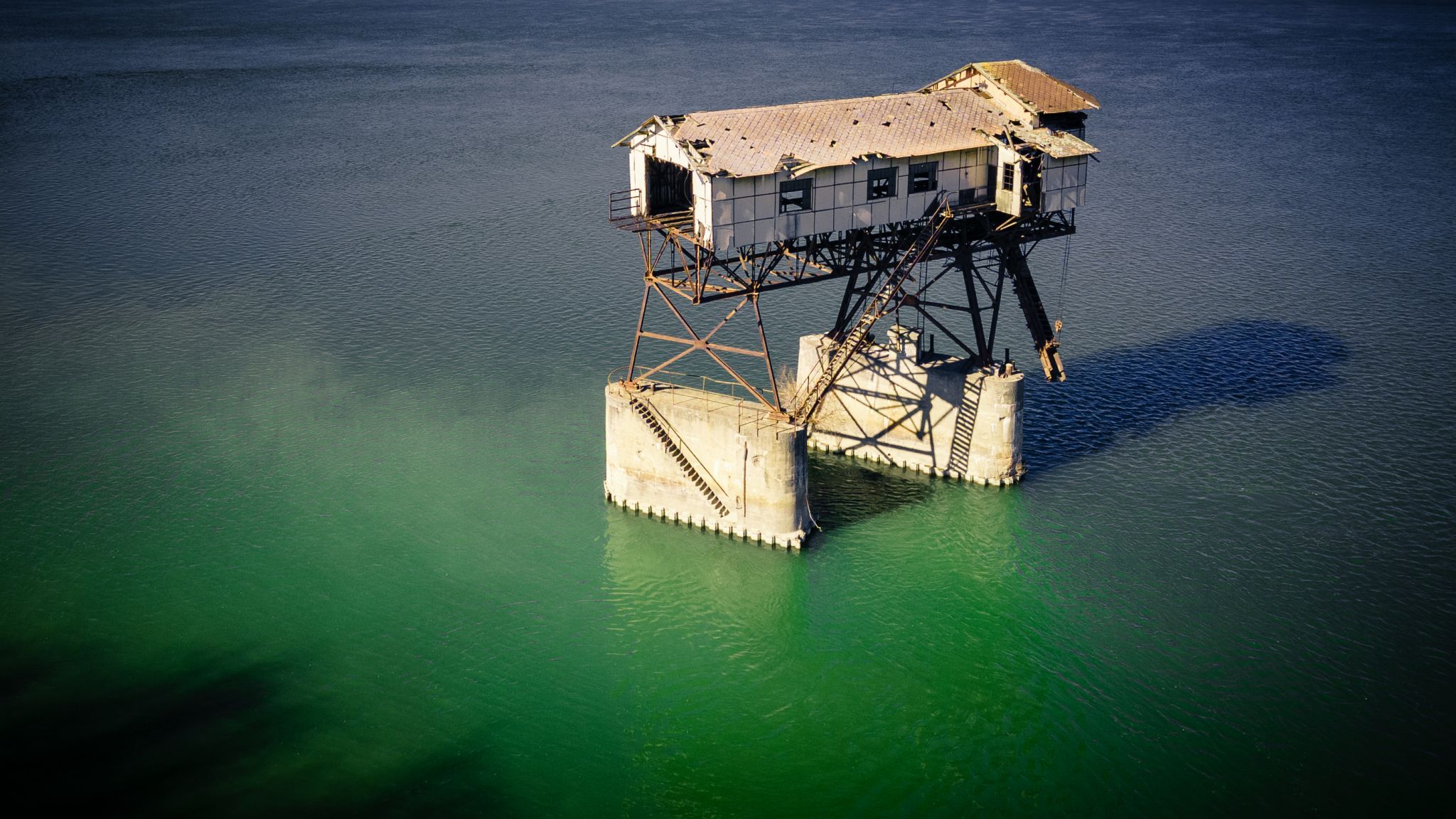Abandoned coal loader tower, Hungary