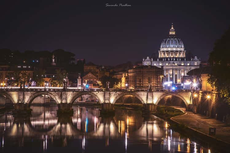 Basilica di San Pietro from Ponte Umberto I