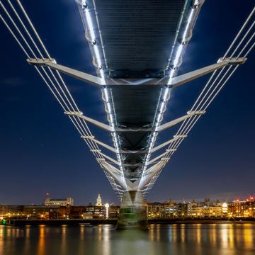 Beneath Millennium Bridge, London, United Kingdom