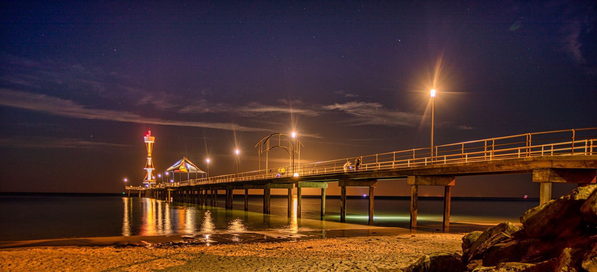 Brighton Pier pre dawn South Australia, Australia