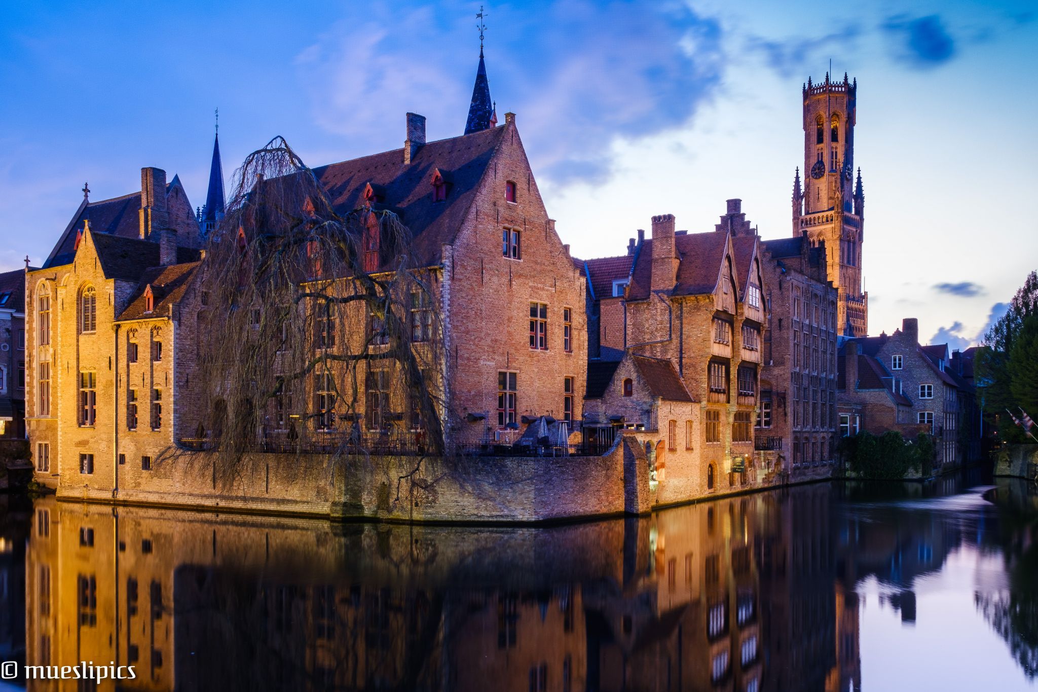 Typical view of Bruges, Belgium