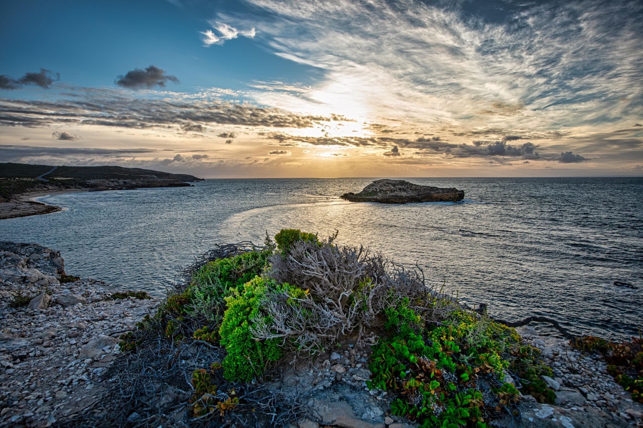 Chinaman's Hat Island sunrise Yorke Peninsula S.A, Australia