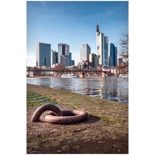 Eiserner Steg, Frankfurt Skyline