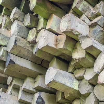 Gangolfsberg Basalt Prism Wall, Germany