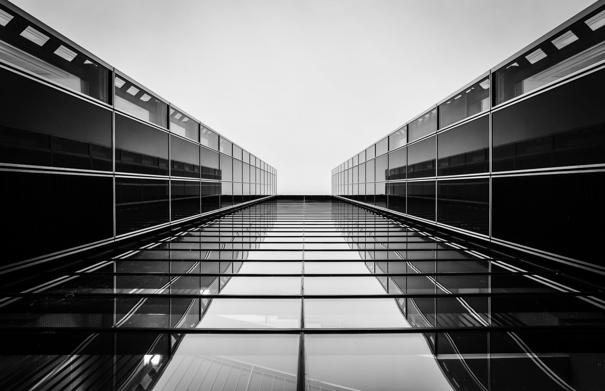Kranhäuser from below, Cologne, Germany