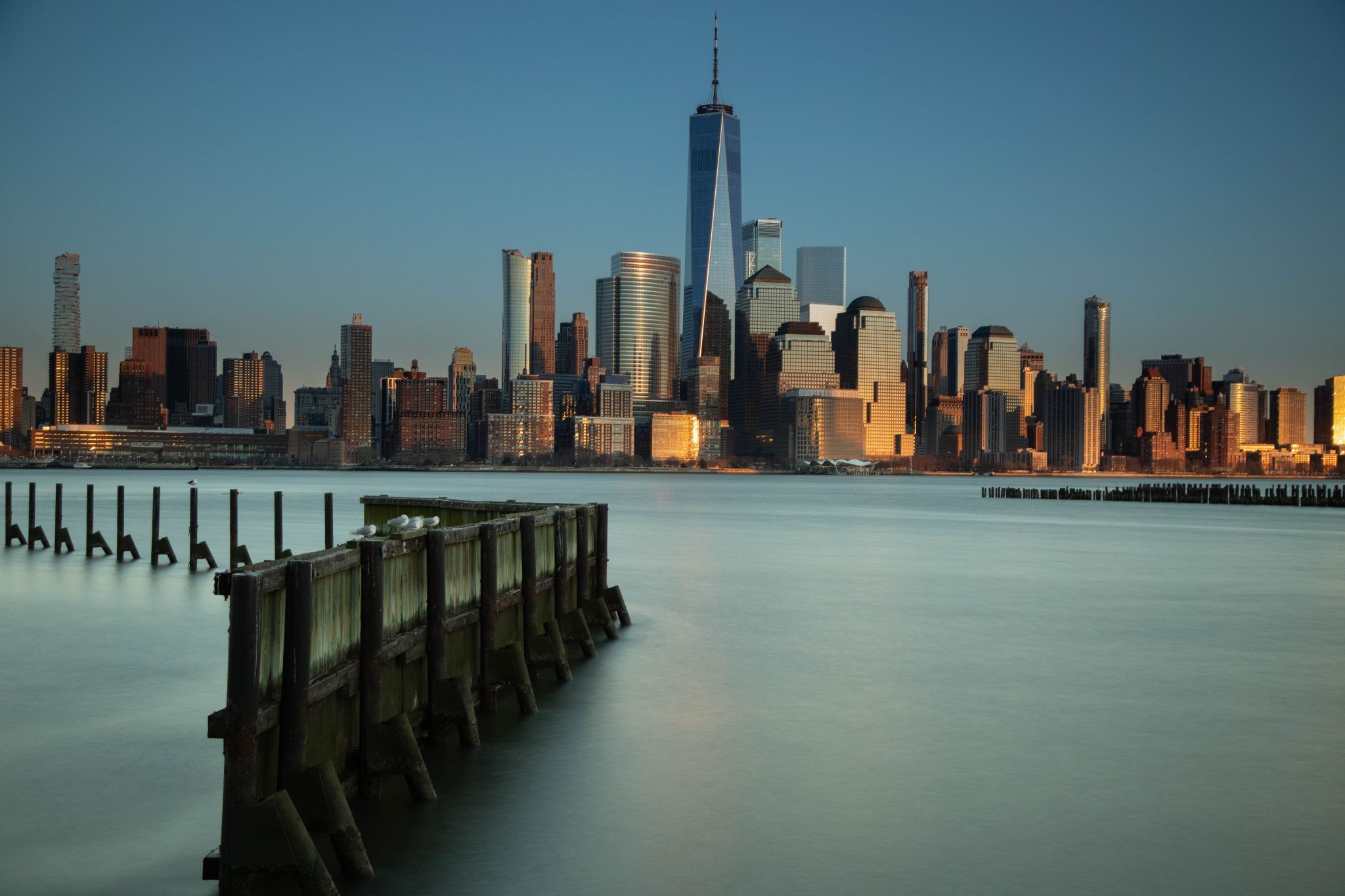 Sunrise at Newport, New York City, USA