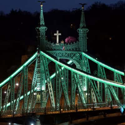 Liberty bridge in Budapest, Hungary