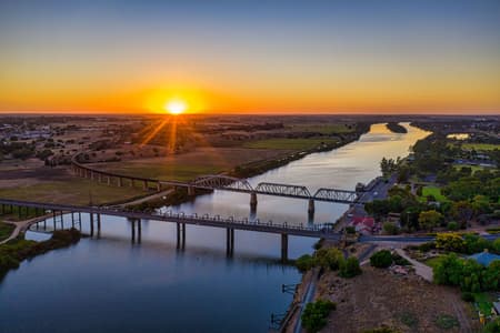 Murry Bridge 2 bridges sunrise South Australia
